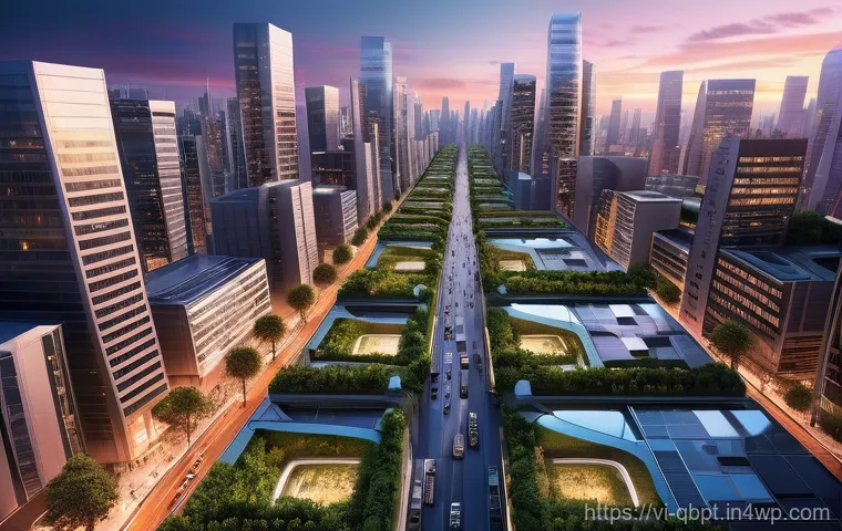 양자컴퓨터와 인공지능의 연관성 - **Prompt 1: Futuristic Urban Harmony**
"A stunning, wide-angle view of a futuristic city at a vi...