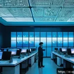 Home 19 양자컴퓨팅의 기본 개념 설명 - A futuristic Vietnamese research laboratory specializing in quantum computing, featuring scientists ...